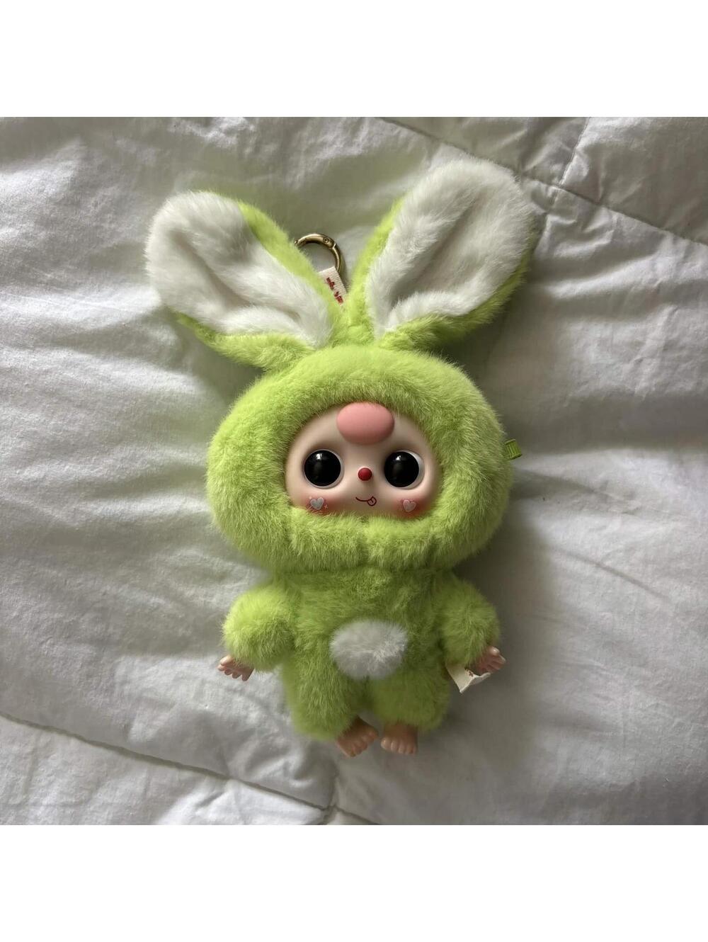 green bunny keychain
